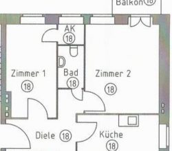 Grundriss WE18