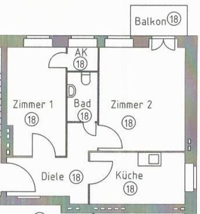 Grundriss WE18
