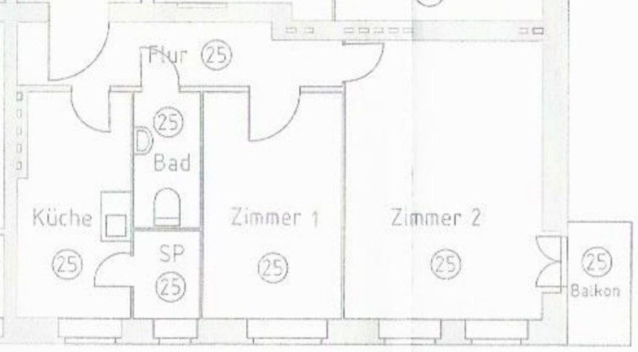 Grundriss WE25